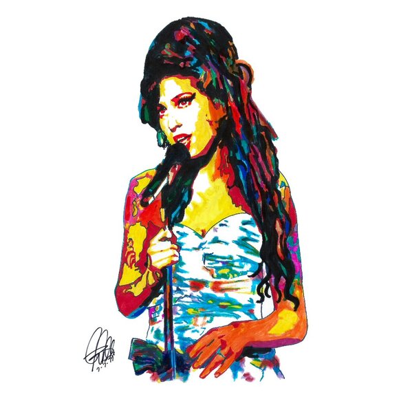 Amy Winehouse Singer Soul Music Poster Print Wall Art 18x24 - Picture 1 of 5